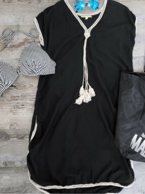 Swim Beach Cover-Up Tassel Crochet